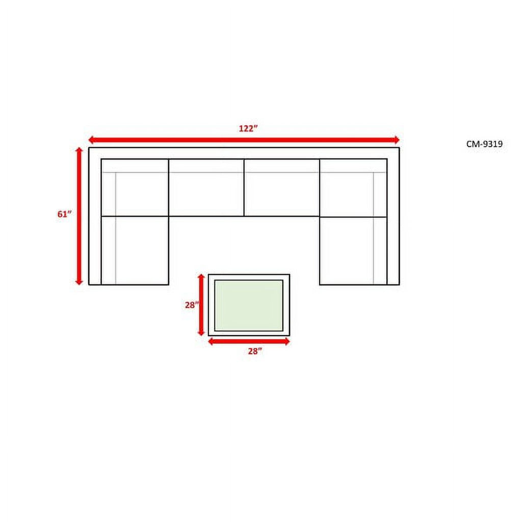 7 Piece Sectional Seating Group with Cushions C998475