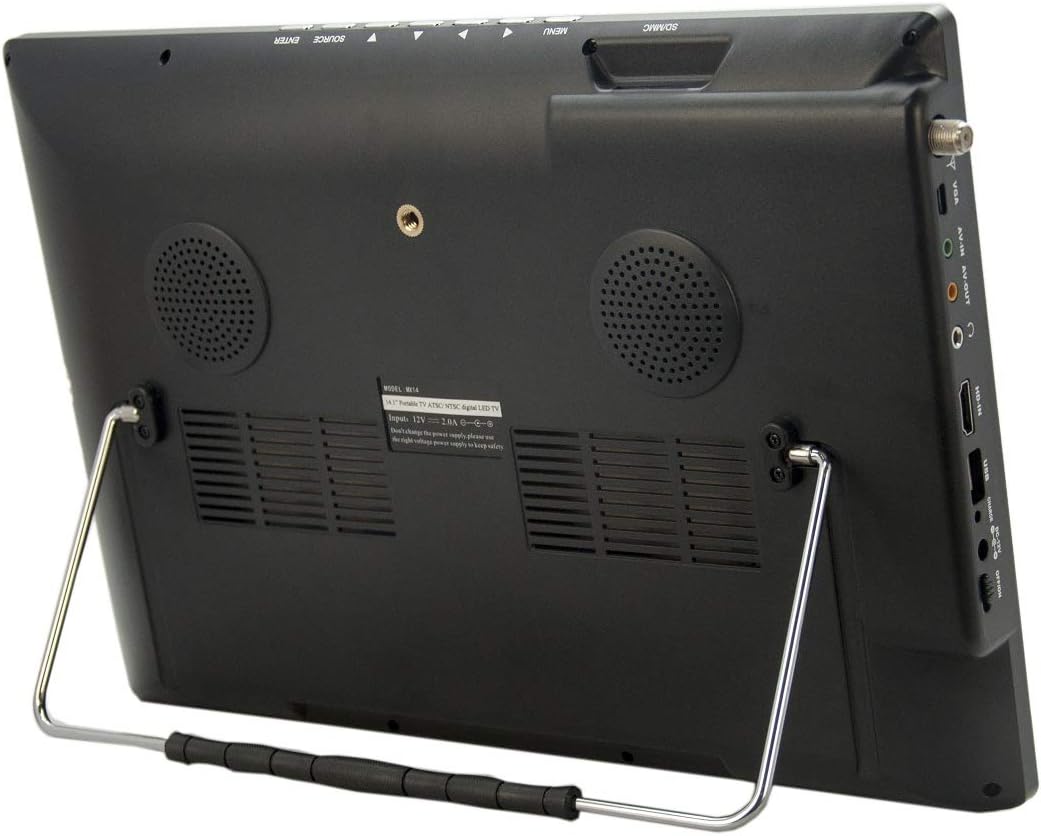 13.3 Portable Widescreen LED TV with HDMI and USB/SD Card Slot V876