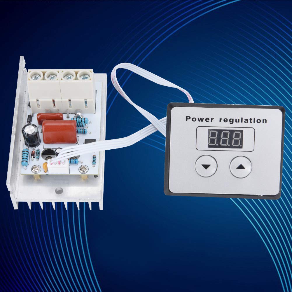 10000W SCR Digital Voltage Regulator AC 220V 80A Pack of 2 E18749