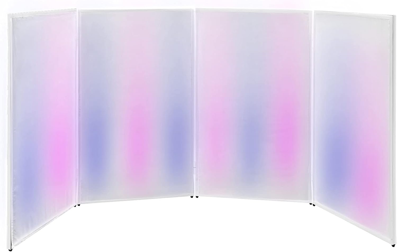 White and Black Portable DJ Facade Booth with Travel Bag X719