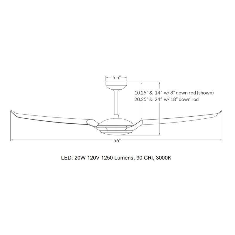 IC/Air3 56x22 Ceiling Fan S664045