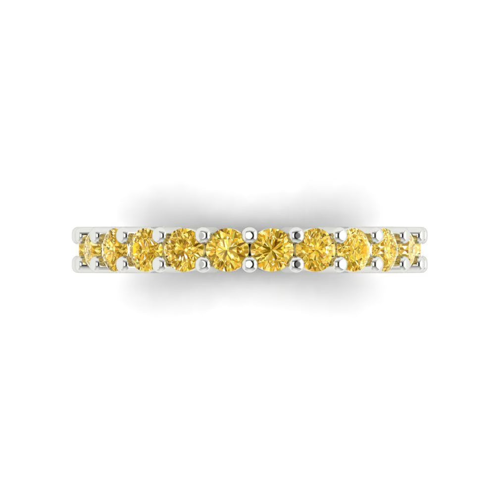 14k White Gold Eternity Band V2950