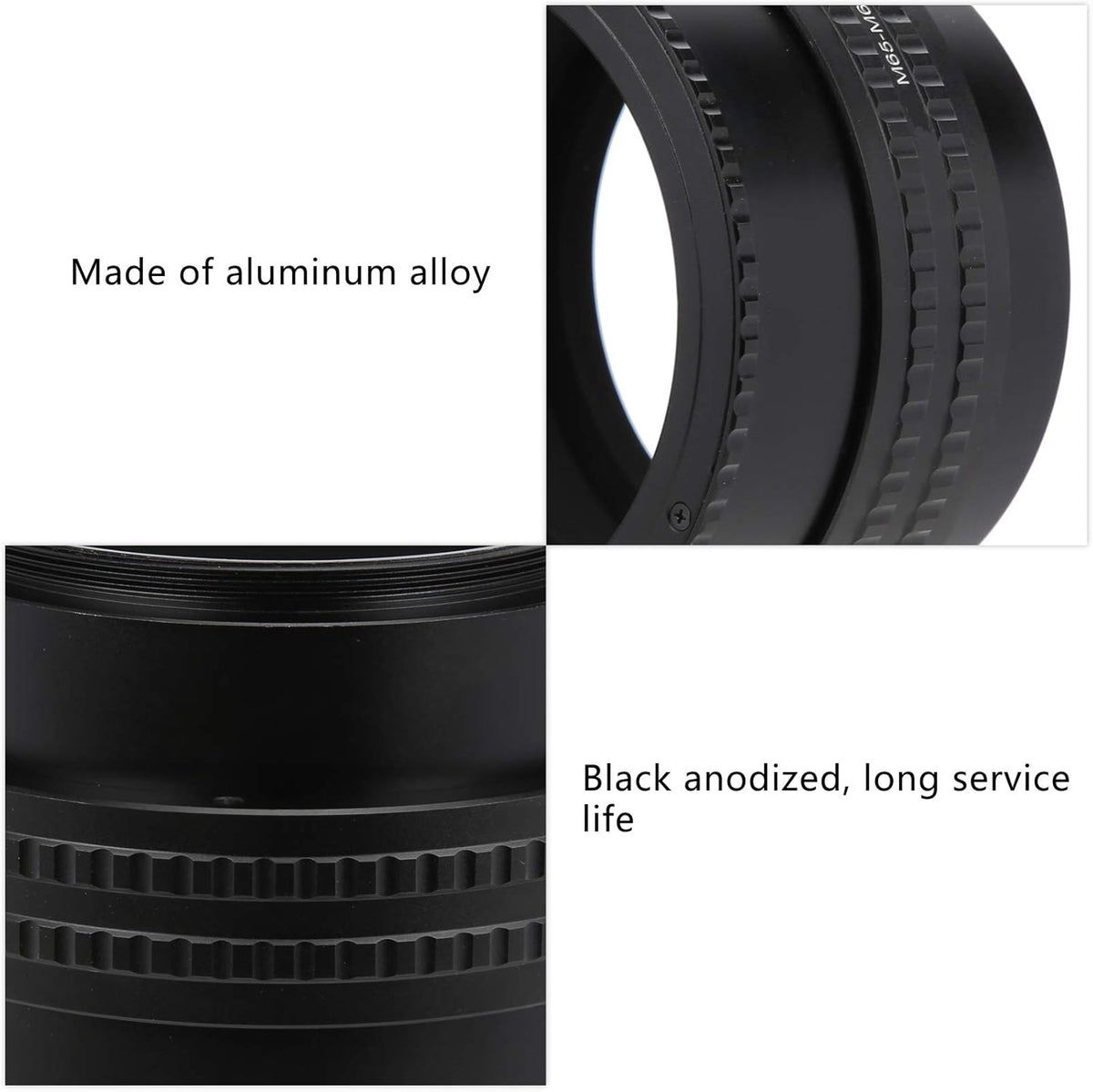 M65M65 2555mm Camera Adjustable Focusing Helicoid Adapter Macro Extension Tube Adapter Converter Connector V52029