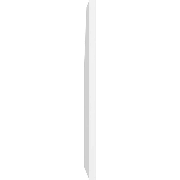 Half Octagon Top Right Surface Mount PVC Gable Vent P6254