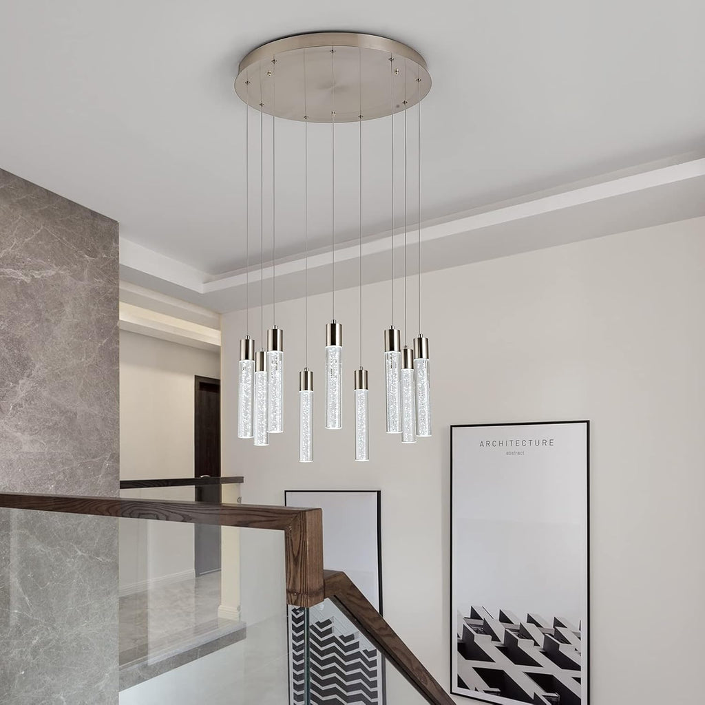 Crystal Chandelier Light Fixture, 9 Lights Y535