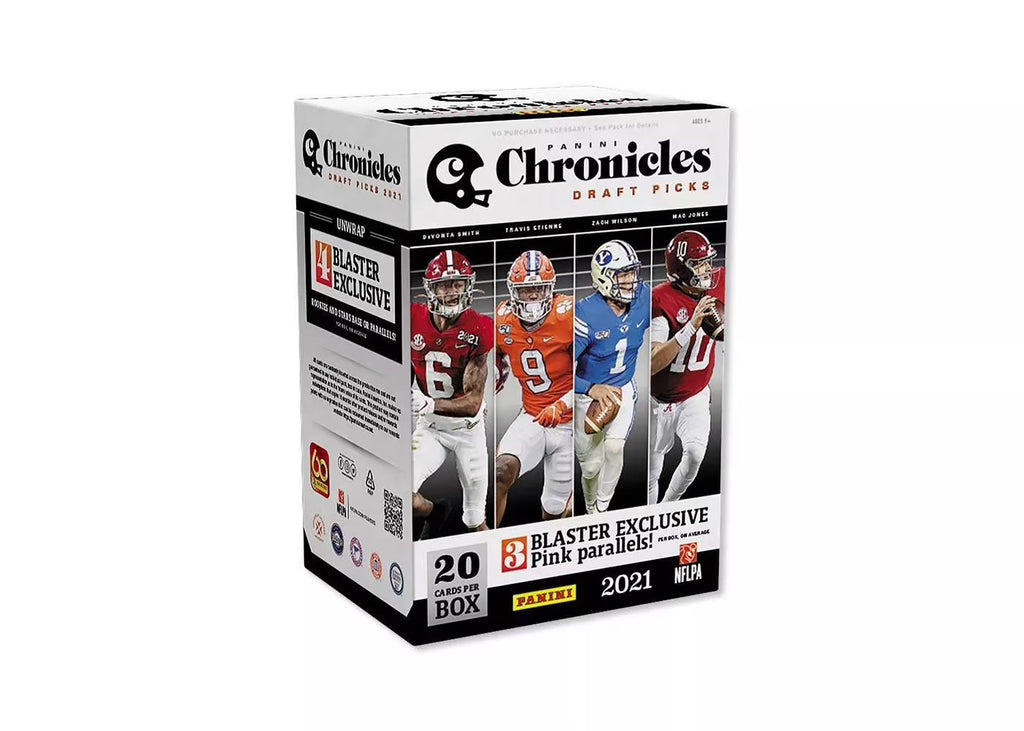 2021 Panini NFL Chronicles Draft Pick Football Trading Card Blaster Box W58195