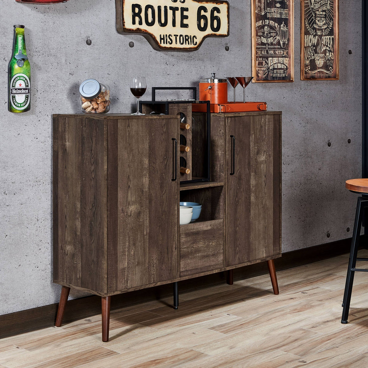 Rustic Reclaimed Oak Buffet U238