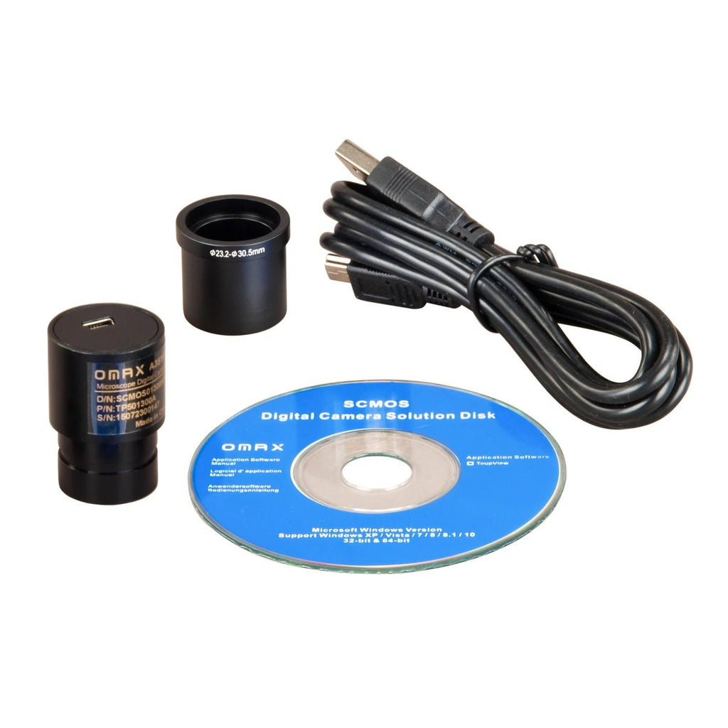 20X-40X Stereo Microscope with Dual Lights and 5MP USB Camera J5301