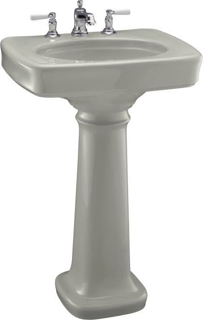 Ice Grey Pedestal Bathroom Sink M61304