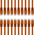 Cat6 Ethernet Cable 14 ft 10-Pack Orange N227204