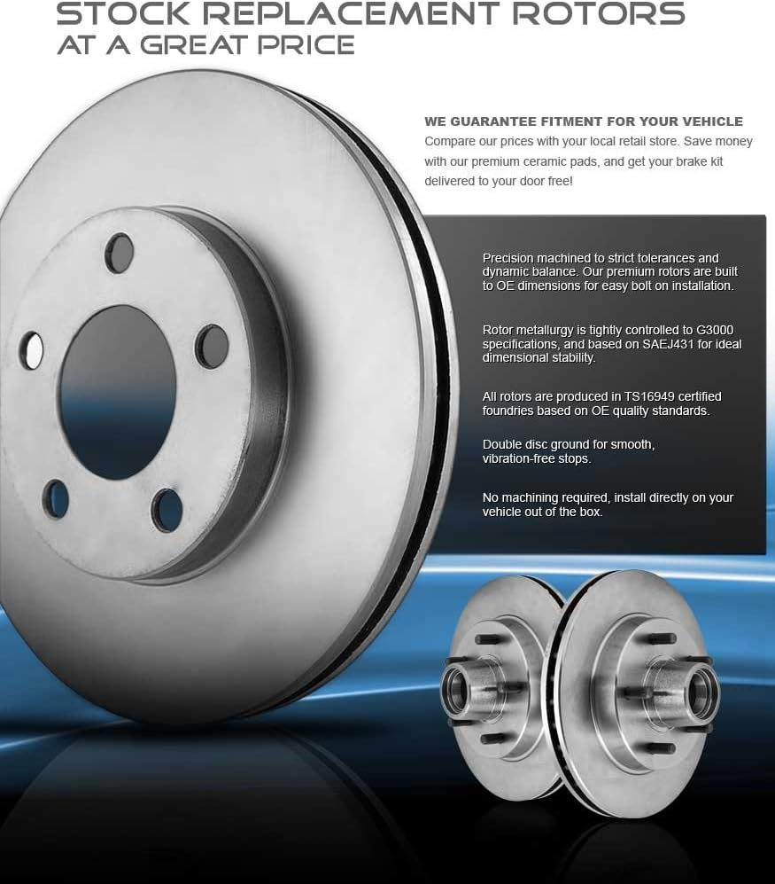 302 mm Brake Rotors Set Pack of 2 Y516
