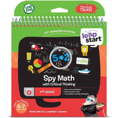 1st Grade Activity Book: Spy Math and Critical Thinking C69490