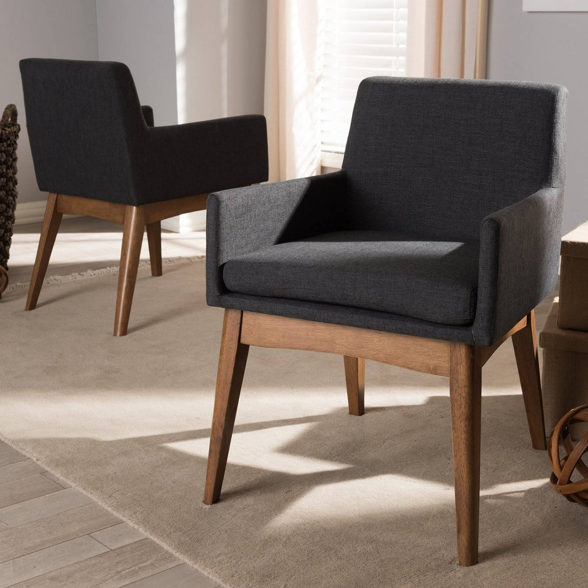 Grey/Beige Dining Armchair, Set of 2 O4949