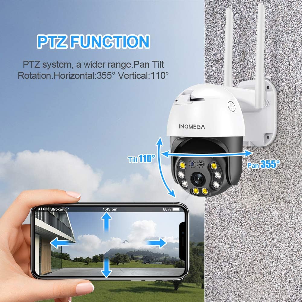 5MP PTZ WiFi Outdoor Security Camera N137196