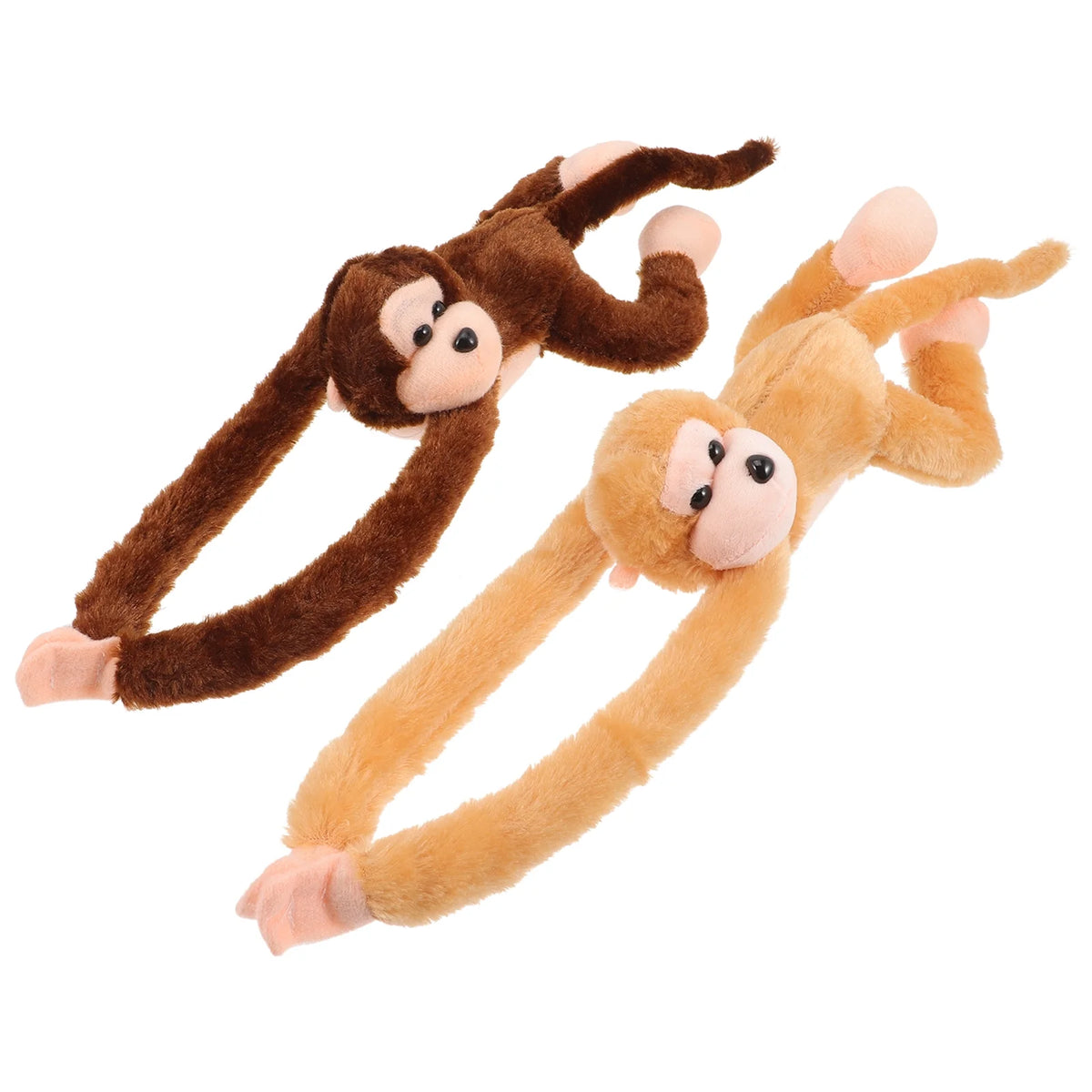 2Pcs Hanging Plush Monkey Doll Stuffed Animal Toy V87540