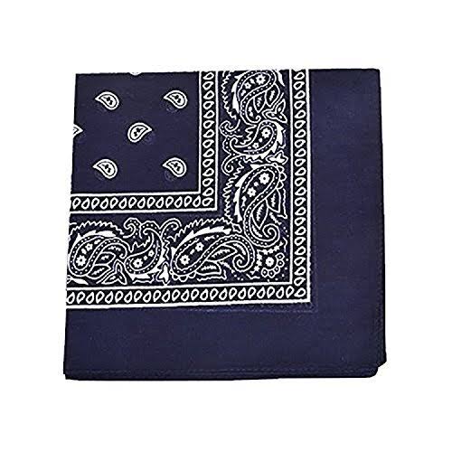 120 Pc Paisley Polyester Double Sided Bandanas B4900