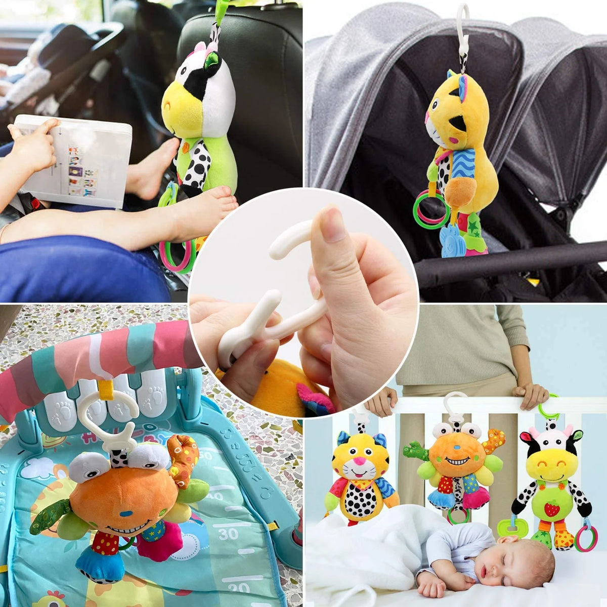 Tiger Baby Car Seat Toys with 24 Music and Teether H7445