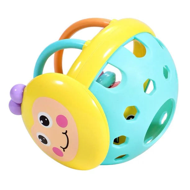 Rattle Ball Sensory Teether Toy Silicone Non-Toxic BPA Free Baby Educational Toy L834