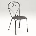 Black Stacking Patio Dining Chair E480270