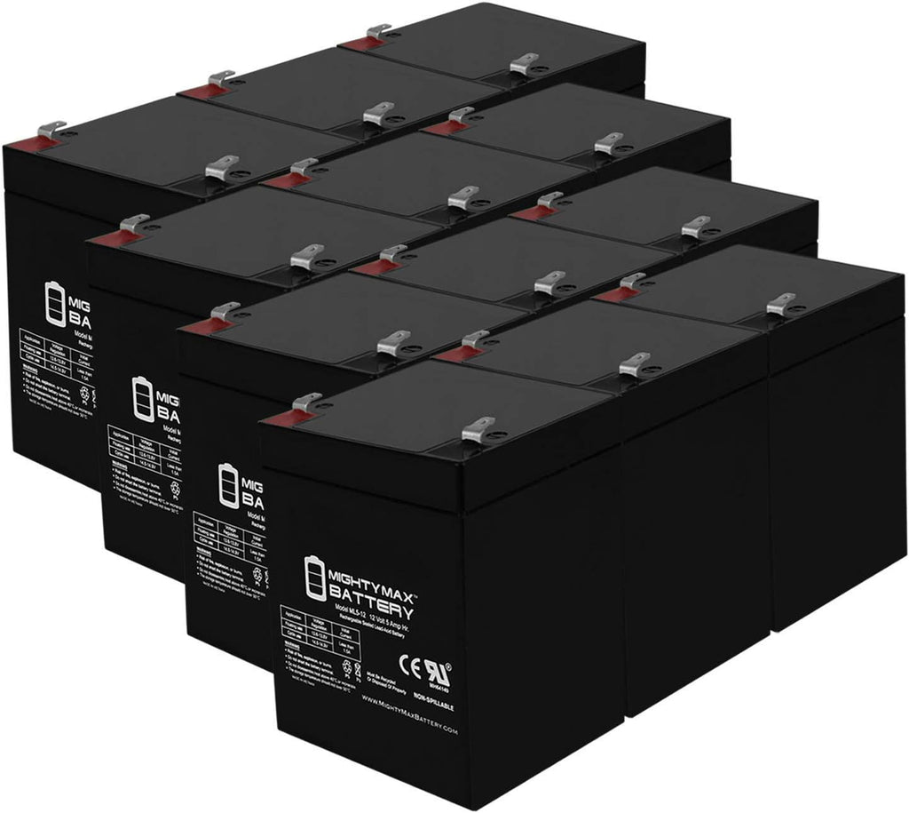 12 Volt 5 AH SLA Battery Pack of 12 B28304
