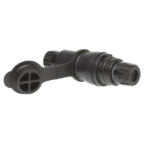 Black Wet Location Locking Blade Connector, 4 Wires, 4 Poles, 20A, 120/208V H782517