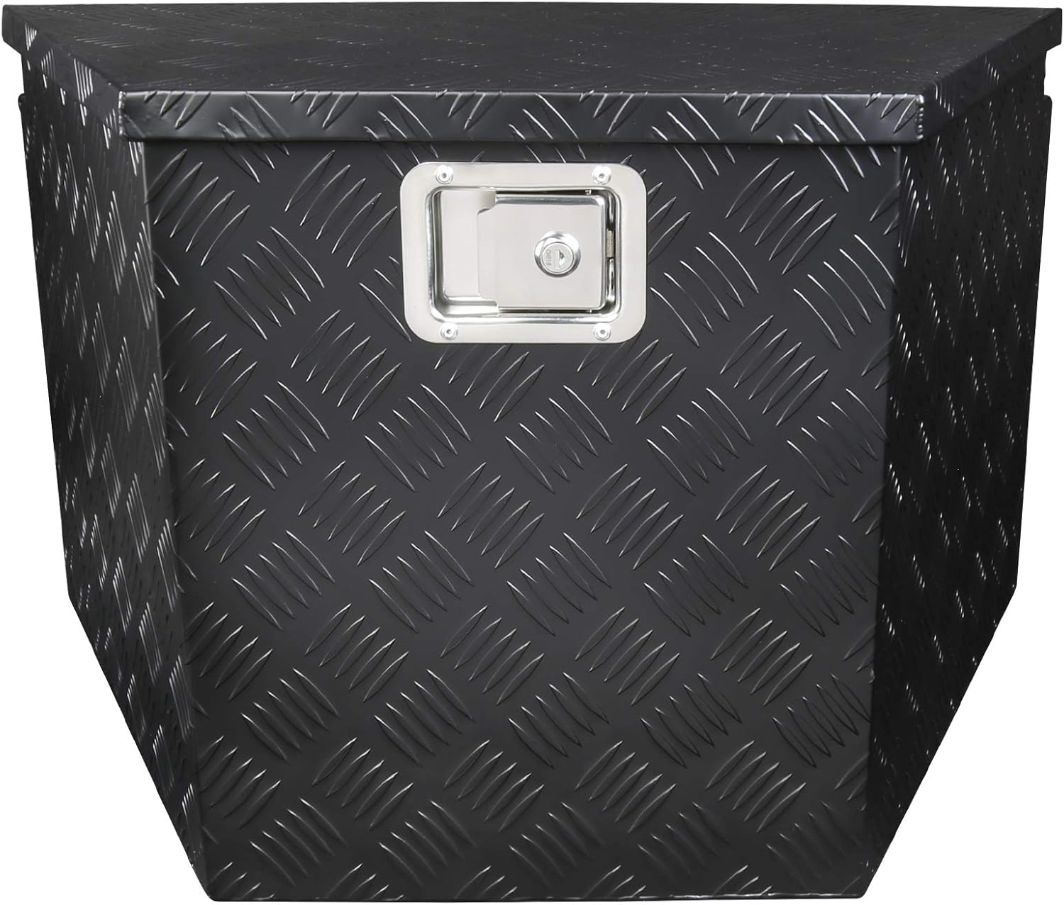Black Aluminum Underbody Tongue Tool Box Trailer Storage with Lock H97892