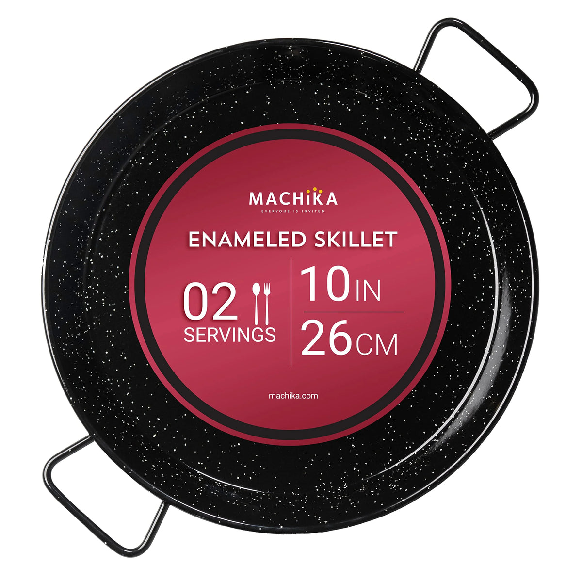 Enameled Steel Non Stick Paella Pan 10 inch S36023