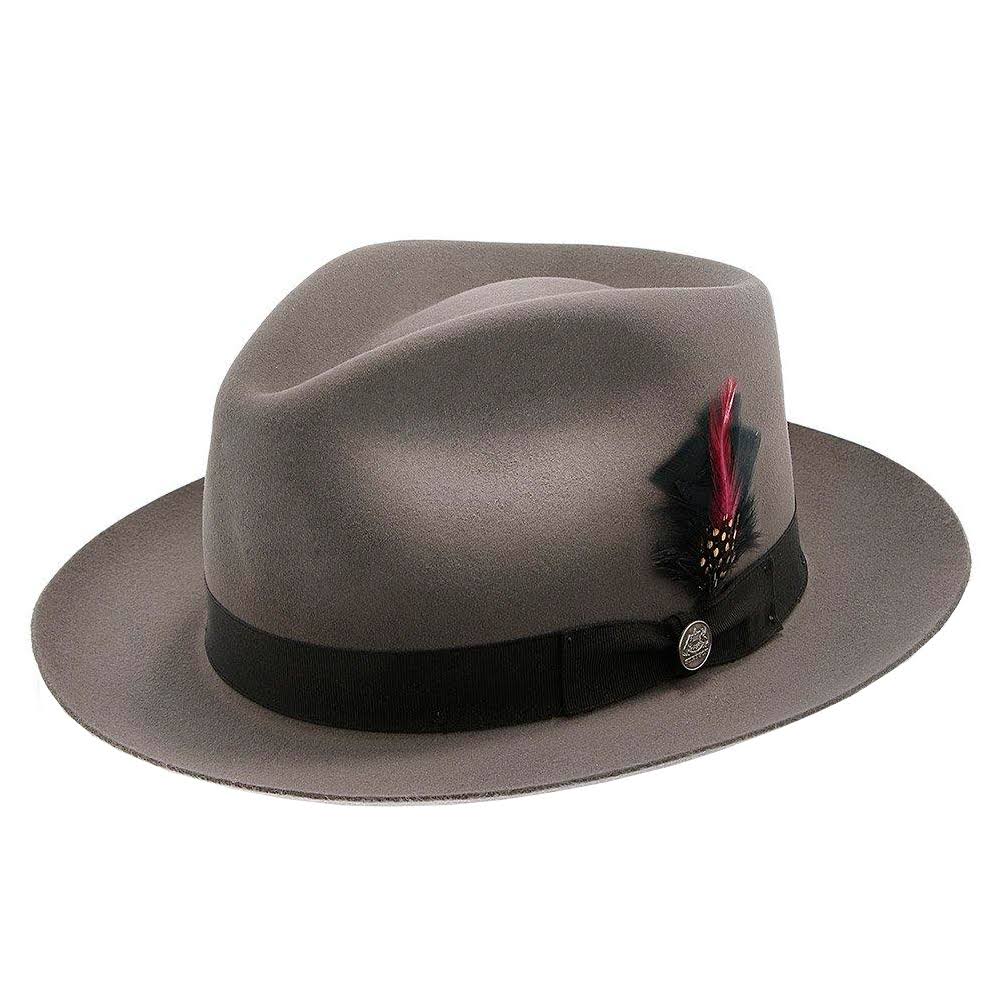 Fur Felt Fedora Hat Size 7 1/4 Caribou Y35498