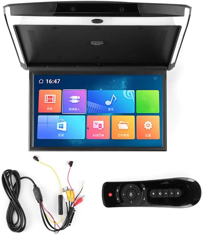 17.3in 1080P IPS Car Overhead Monitor with Built-in Stereo Speakers J928002