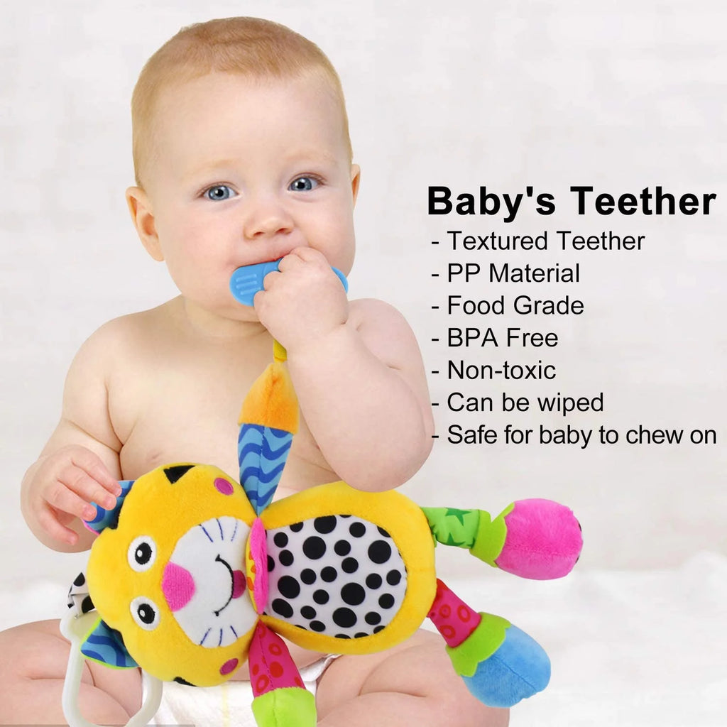 Tiger Baby Car Seat Toys with 24 Music and Teether H7445