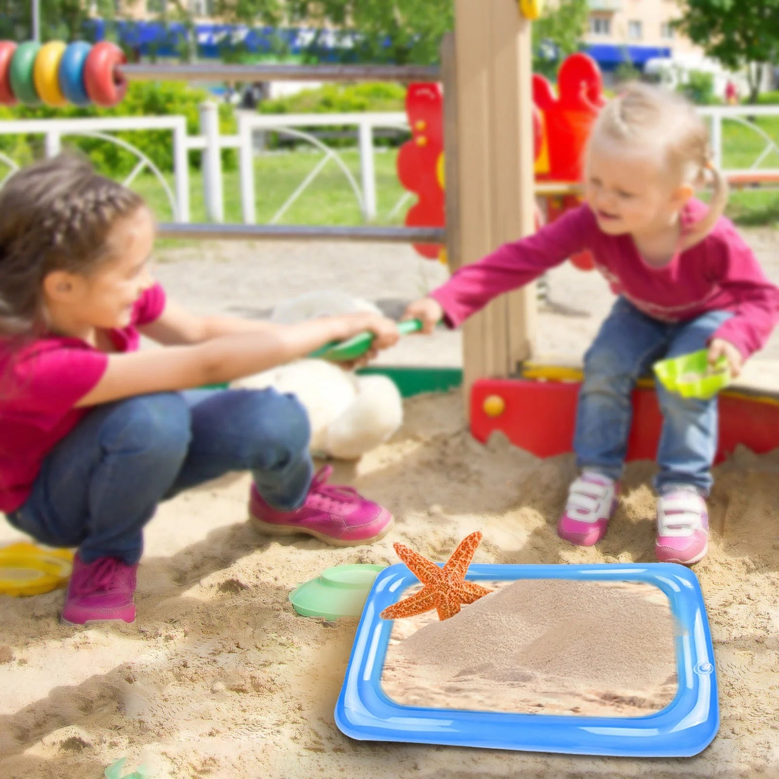 Inflatable Sand Table Toy Sand Fishing Tray B306018