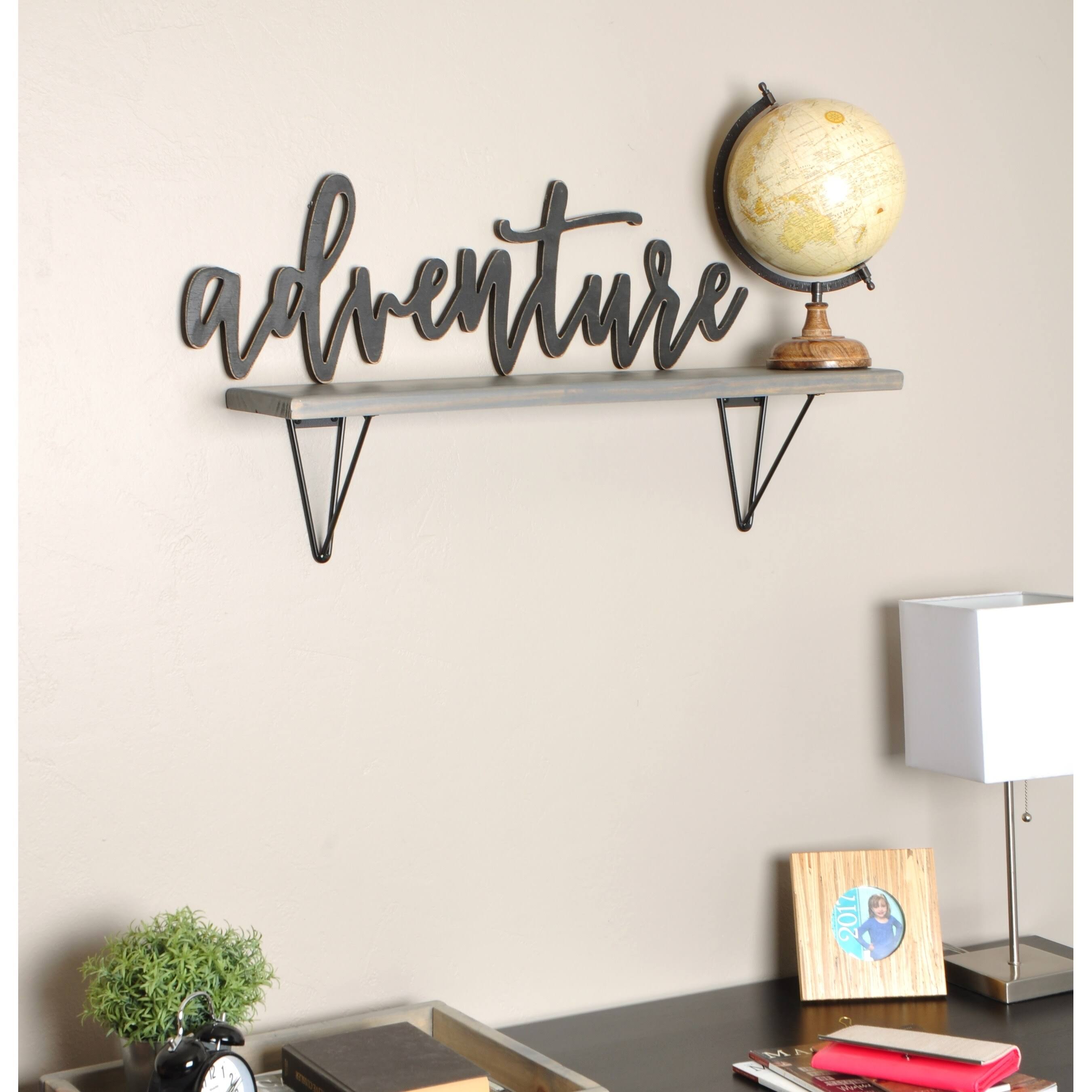 Wall Mount Shelf Triangle Hardware - 34 x 7.25 A6504