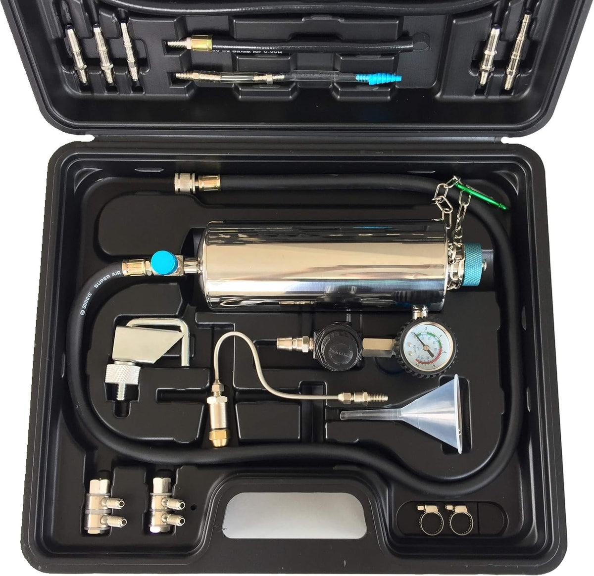Non-dismantle Fuel Injector Cleaner Kit 600ML with Case 120PSI I1792