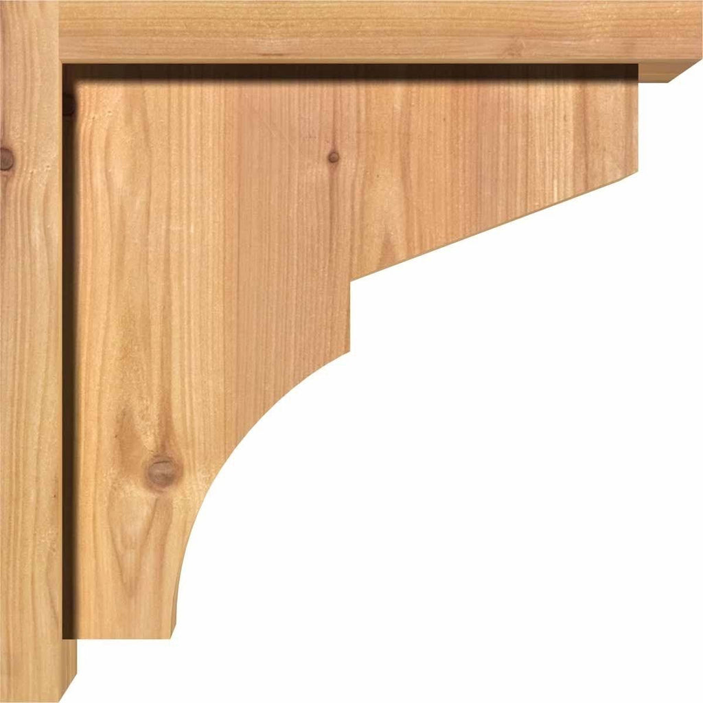 Monterey Smooth Corbel with Backplate, Western Red Cedar F30638