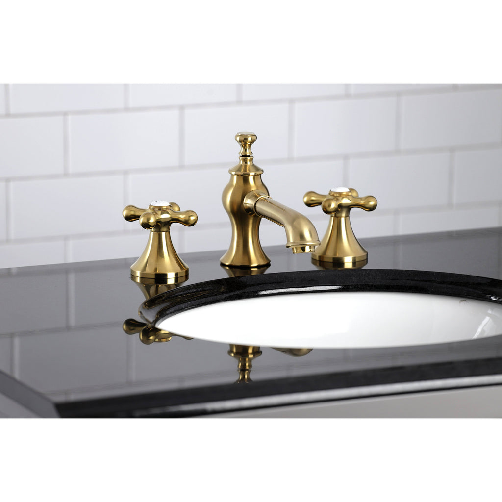 Vintage 8 in. Widespread Bathroom Faucet Brushed Brass J468