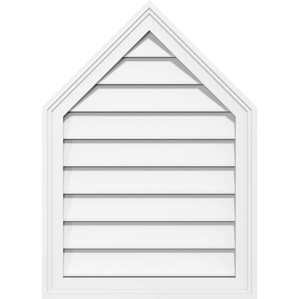 Peaked Top Surface Mount PVC Gable Vent O129