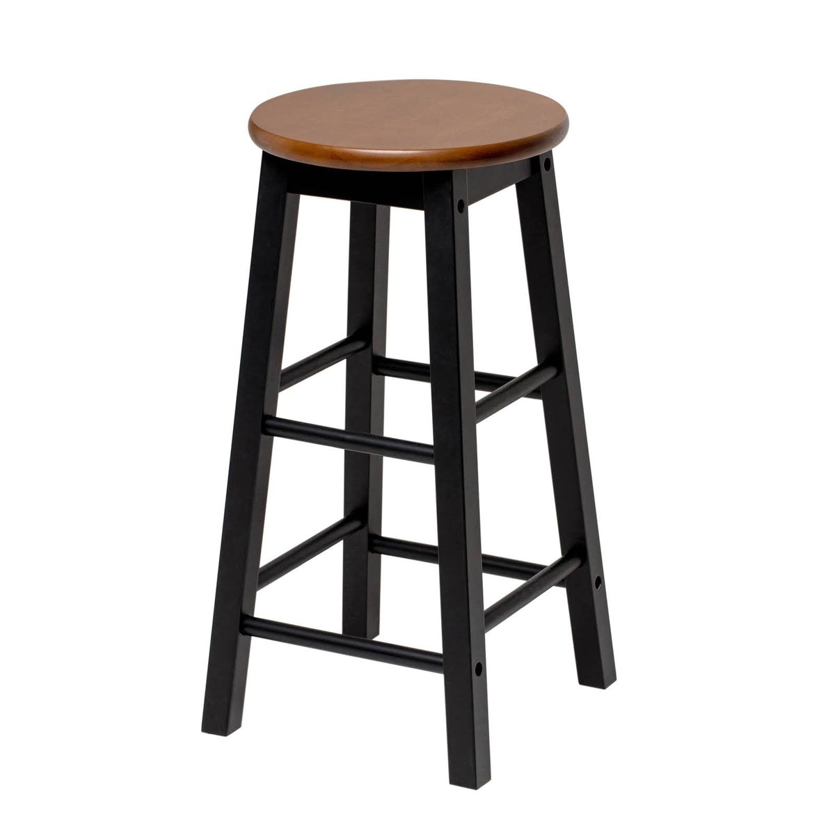 Black Round Acacia Counter Stool X420