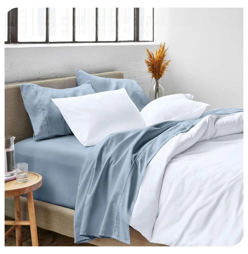 Queen 4 Piece Microfiber Sheet Set with Pillowcases Z822945