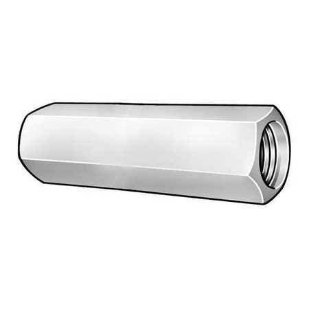 Coupling Nut, 18-8 Stainless Steel, Plain, Pack of 5 Q712984