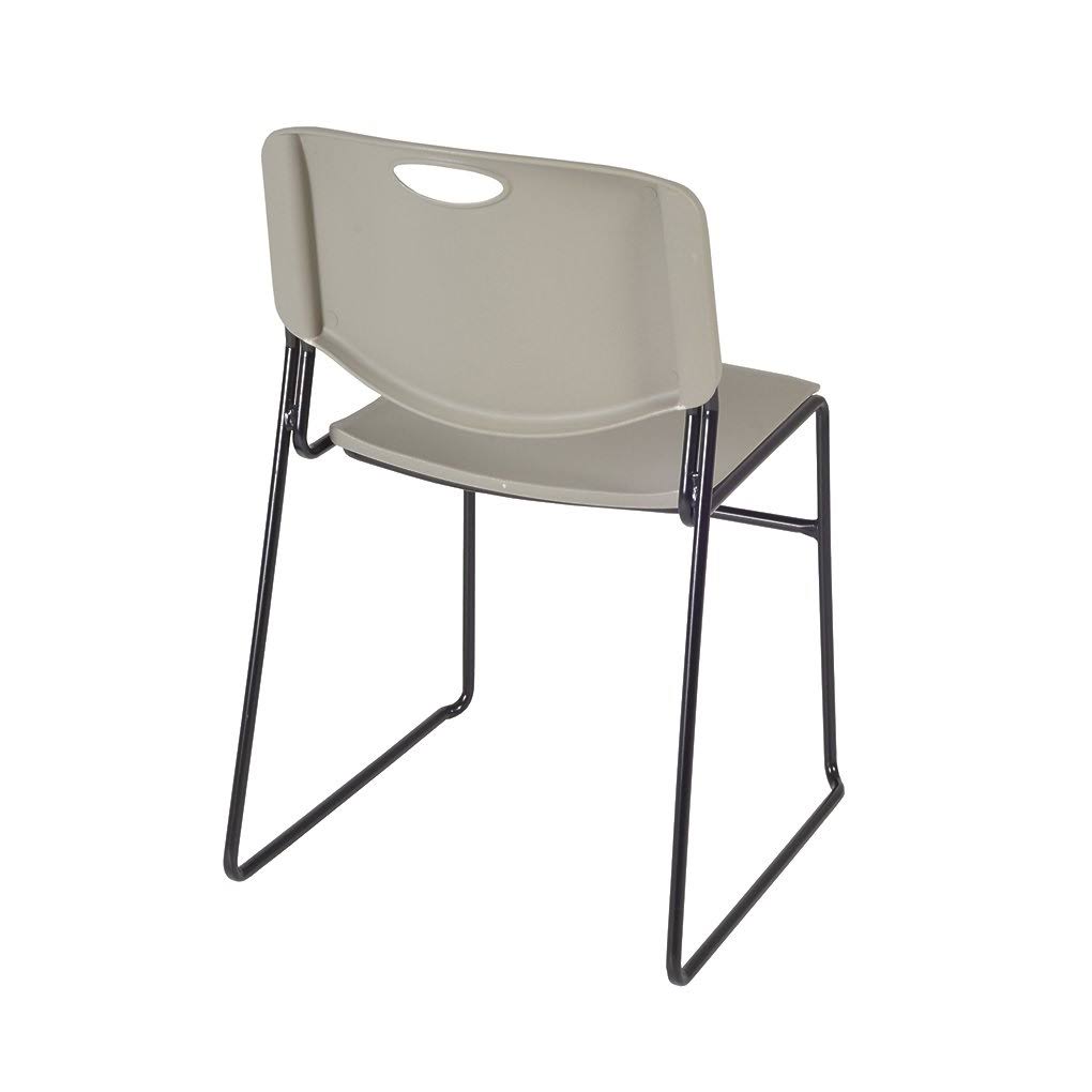 Square Breakroom Table with 4 Stack Chairs A8820