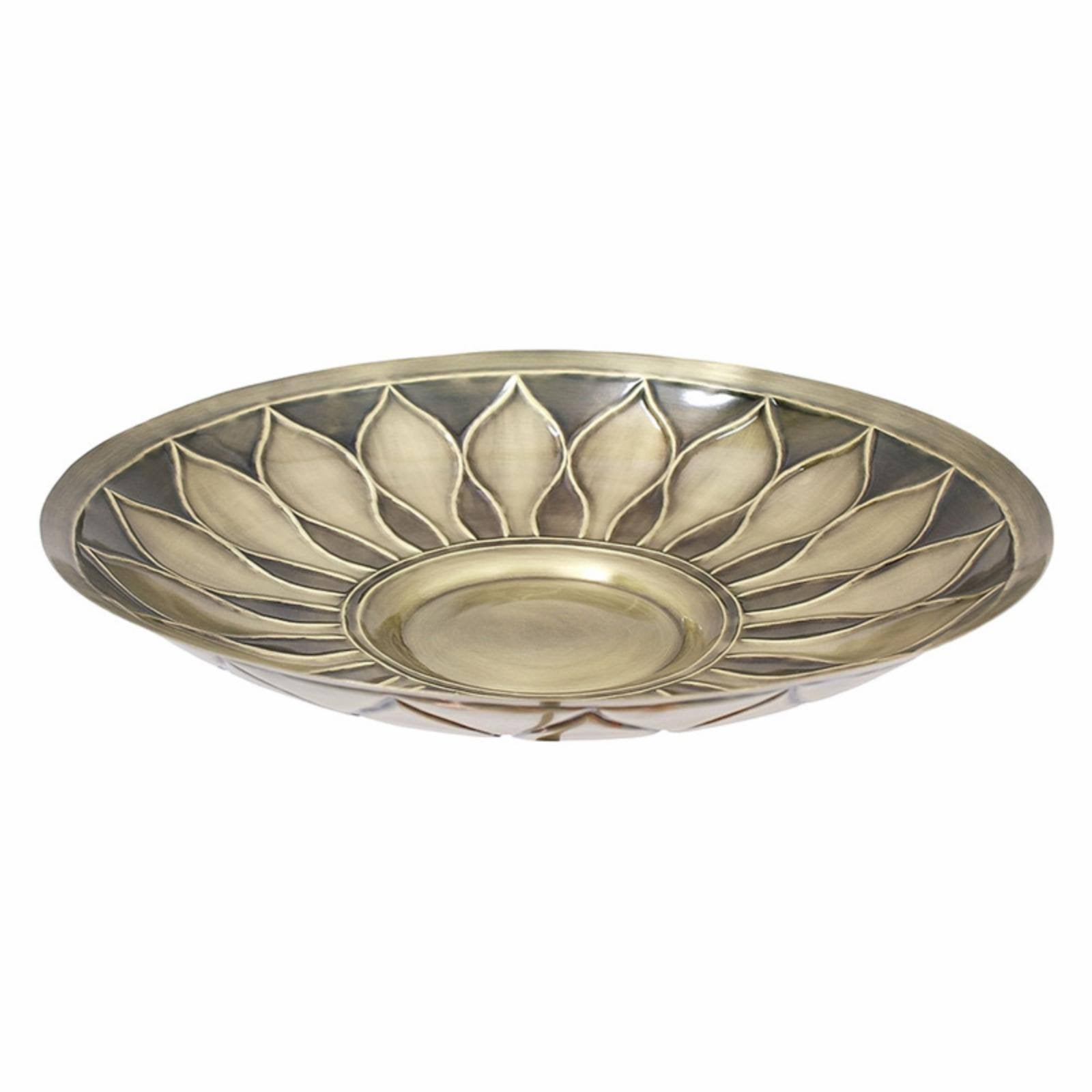 Brass Birdbath with Stake Y78271