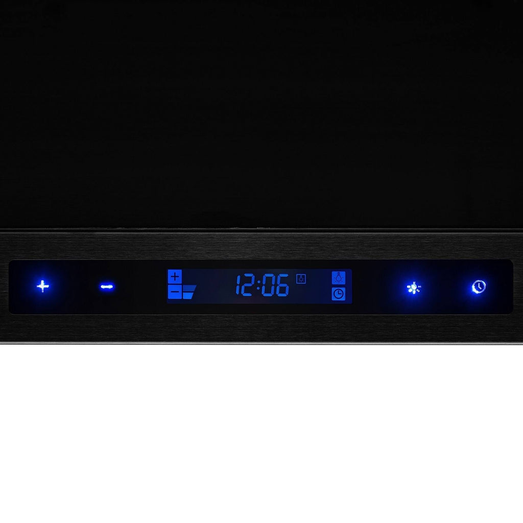 Black Stainless Steel Wall Mount Kitchen Range Hood with Touch Panel X84081