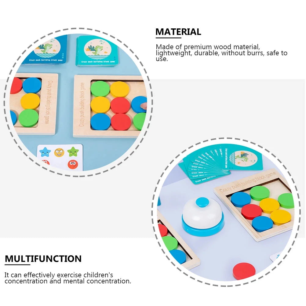 Wooden Push Block Building Game Toy L6434