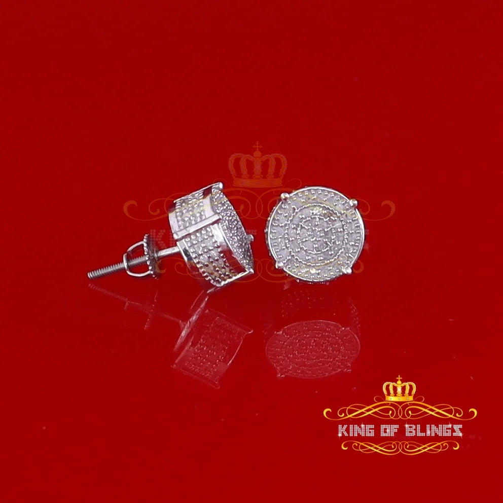 925 Sterling Silver Diamond Stud Earrings Z731170