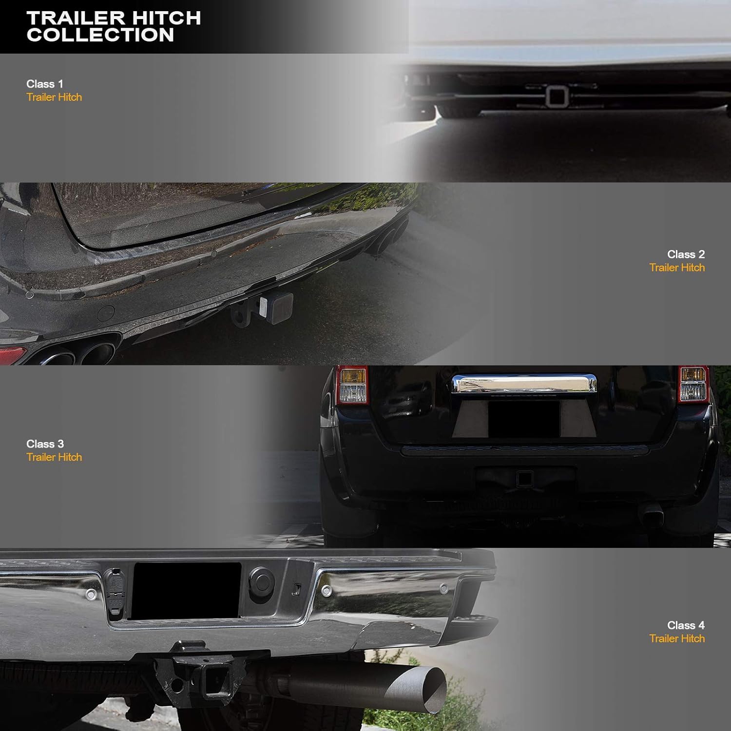 Class 3 Trailer Tow Hitch Receiver F604