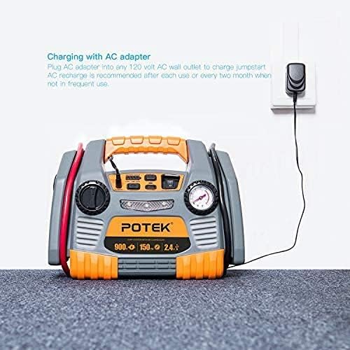 900 Peak Amps Jump Starter Power Station with 150 PSI Air Compressor T314