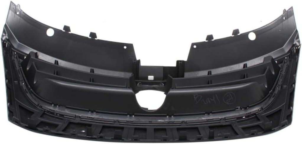Primed Black Plastic Grille Assembly with Chrome Molding O629877