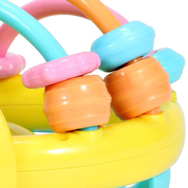 Rattle Ball Sensory Teether Toy Silicone Non-Toxic BPA Free Baby Educational Toy L834