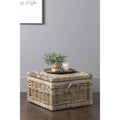 Brown Rattan Square Storage Trunk U5771