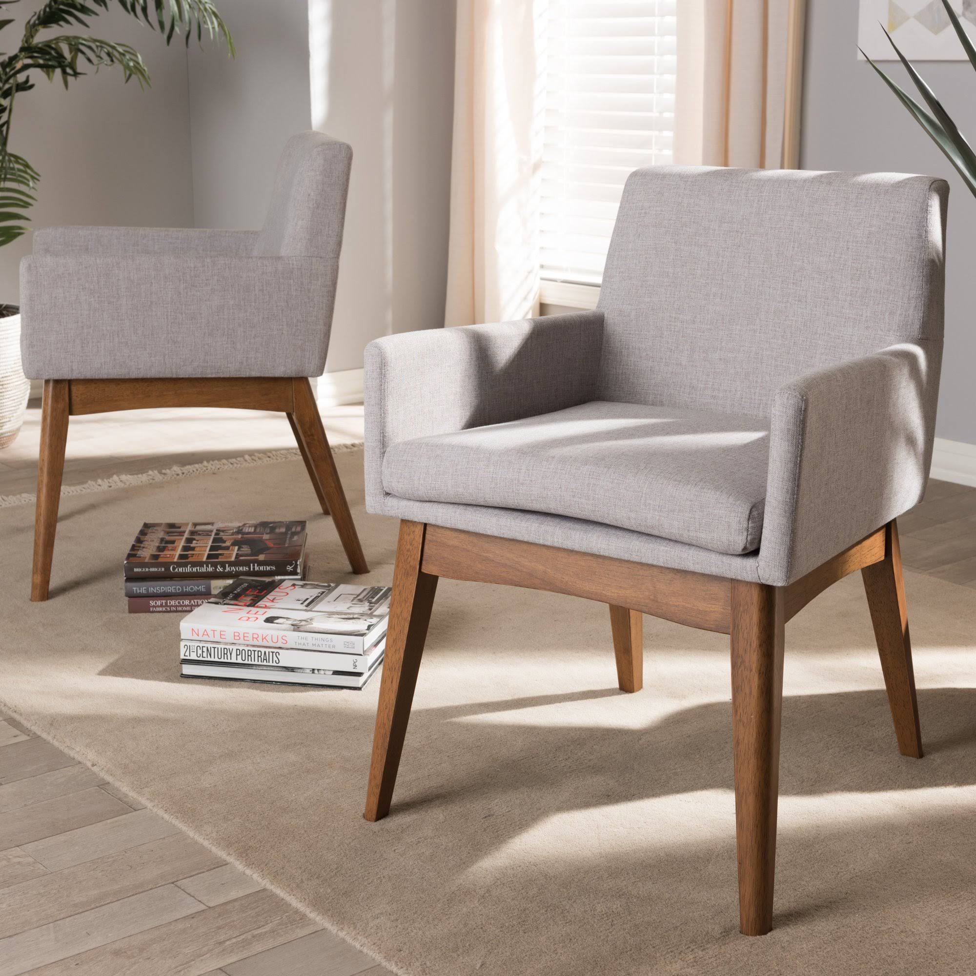 Grey/Beige Dining Armchair, Set of 2 O4949